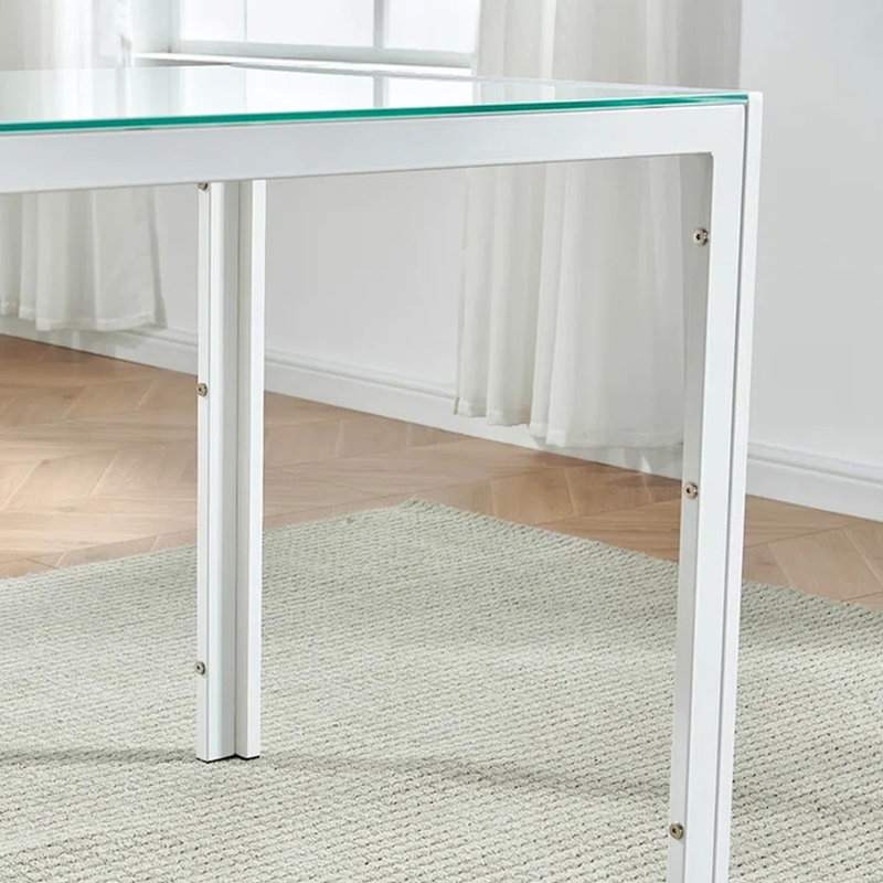 Table de salle à manger Reiner, Blanc