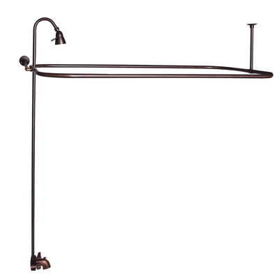 2 Handle Bathroom Clawfoot Tub Faucet with Diverter