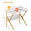 Bureau d'ordinateur de 27,5 pouces pour petits espaces, bureau compact avec rangement