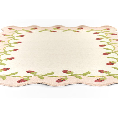 Alcona Hand Tufted Wool Floral Multi Area Rug