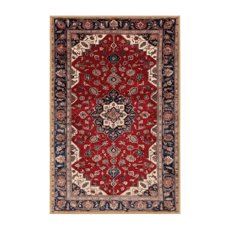 Tapis brun lavable à la machine, Rectangulaire 2 pi x 3 pi
