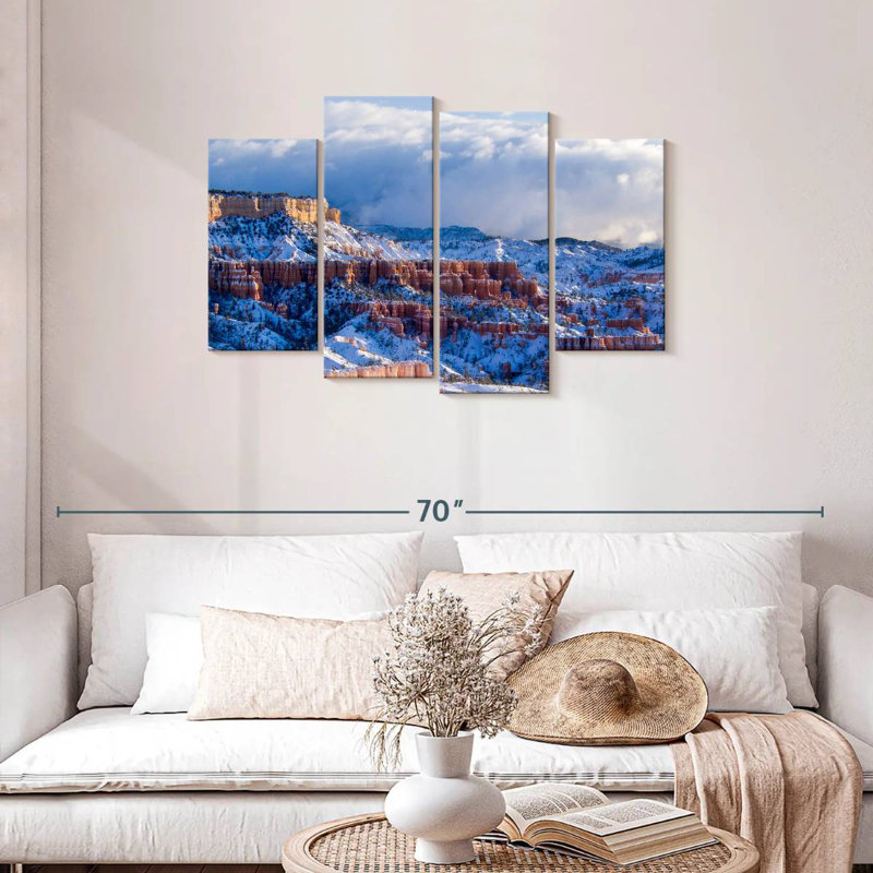 Paysage d'hiver Alvord Bryce Canyon, H 27 po x l 43 po