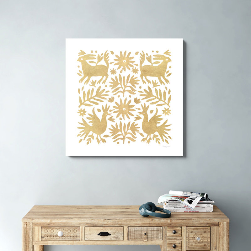 «Otomi Elegance I» par Nancy Green, reproduction sur toile, H 36 po x l 36 po