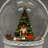 Santa and Christmas Tree 21cm Figurine