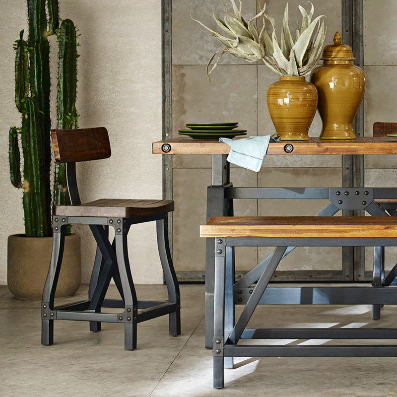 Tabouret de comptoir avec dossier
