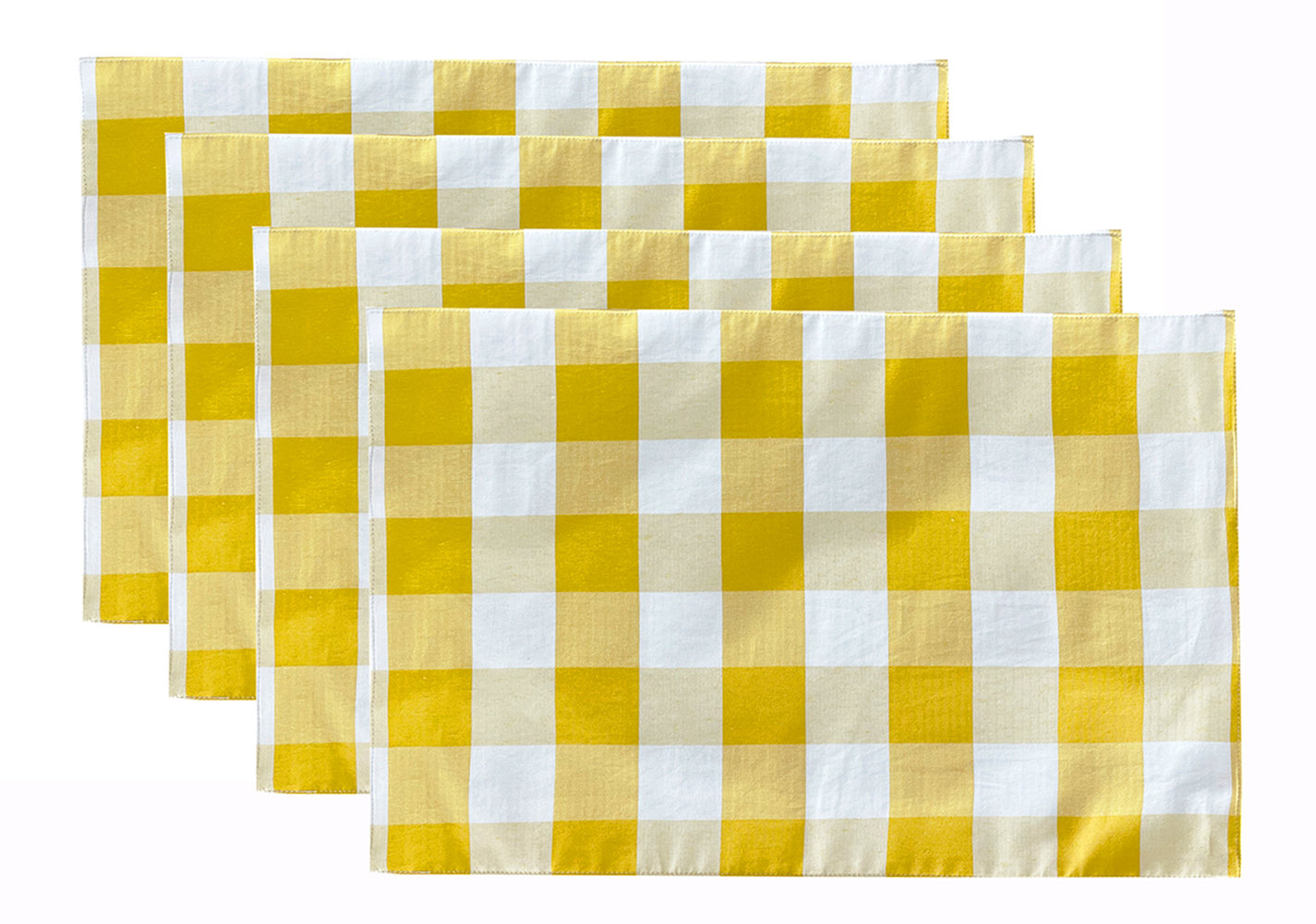 Gracie Oaks Meave Cotton Plaid Rectangle Placemat Wayfair