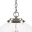 Luminaire suspendu 1 lumière en verre nervuré 1 lumière-1613249230