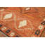 Tapis oriental marocain orange en laine 7 x 10