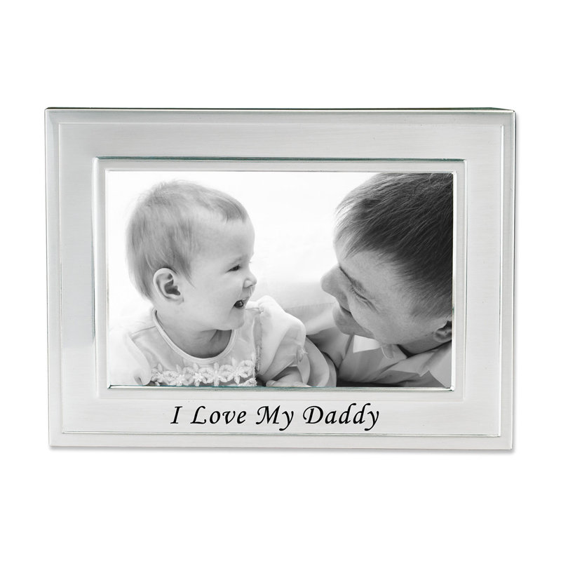 Dorris Brushed Satin Silver Metal Embossed Picture Frame