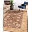 Tapis unique en laine noué à la main brun nouvel âge 10 pi x 15 pi Yearsley