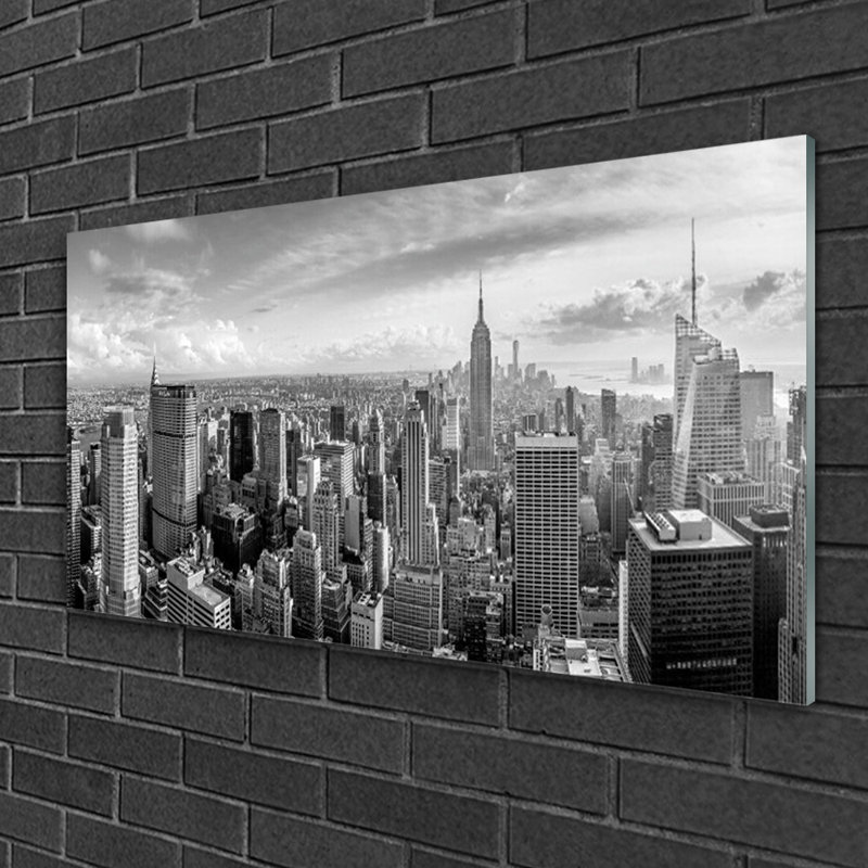 City Houses - Unframed Photograph on Glass