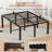 24 Inch High Full Bed Frame with Storage Space,Heavy Duty Sturdy Mattress Foundation,Easy Assembly,No Box Spring Needed, Black-46584454
