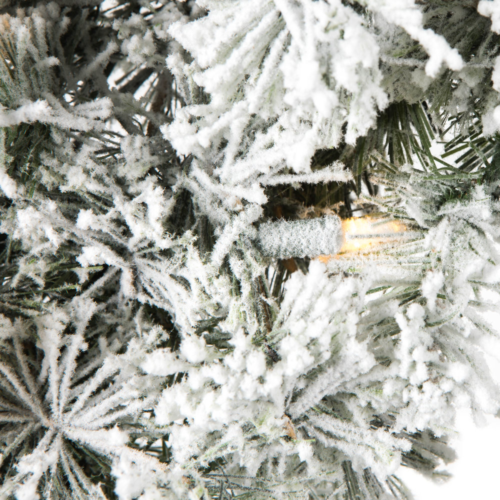 30'' Faux Pine Lighted Wreath