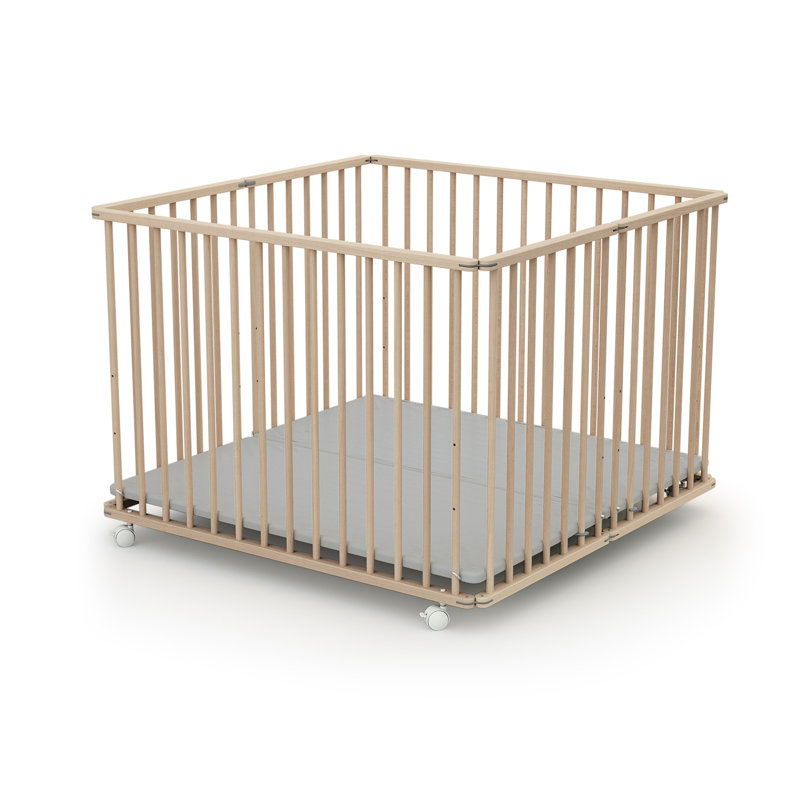 Robson Playpen, 73.5cm H x 99.5cm W x 74cm D, Brown