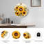 Horloge murale tournesol 24 po