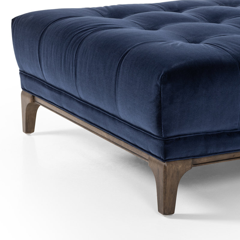 Dylan Velvet Chaise Lounge, Sapphire Navy Velvet