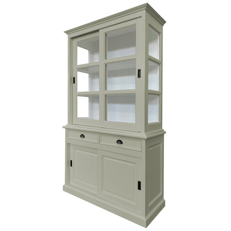 Benjamin-James Display Cabinet, Pebble Grey
