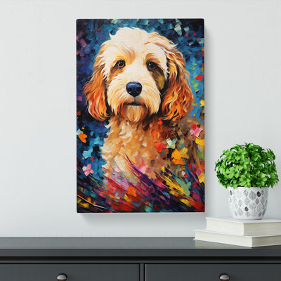 Cockapoo Impressionism No.3 - Wrapped Canvas