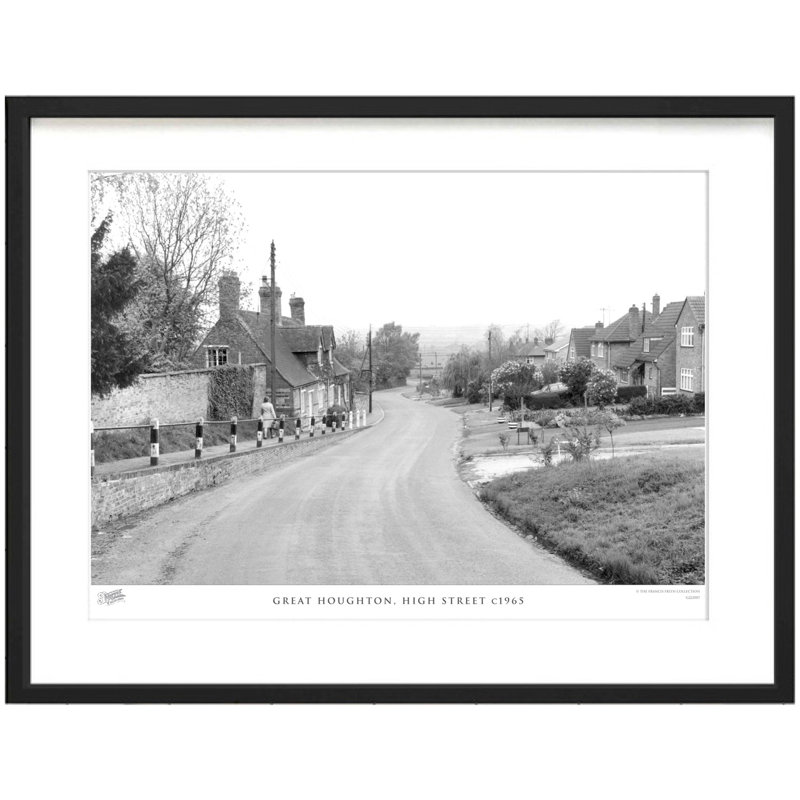 Great Houghton, High Street C1965 by Francis Frith - Single Picture Frame Print, 45cm H x 60cm W x 2.3cm D