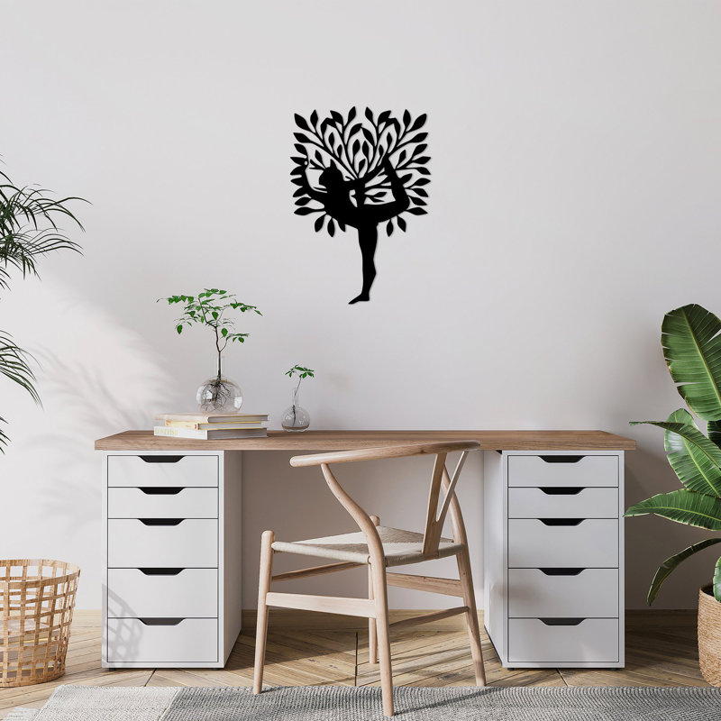Elegant Decorative Metal Wall Accessory, Black, 19.7 x 27.6 inches | 100% Metal Construction, Thickness: 0.06 inches | Perfect for Home Decor, Living Room, & Office Spaces, Durable & Stylish Design