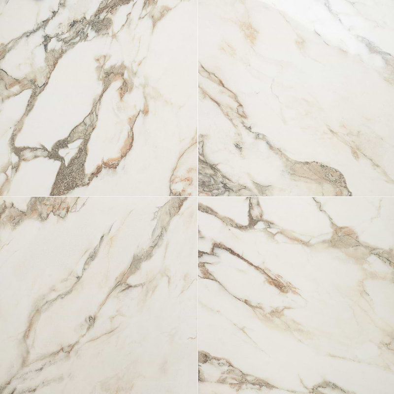 Dreamstone 24X24 Polished Porcelain Tile, Calacatta Rustico Polished