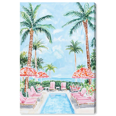 «Palm Tree Haven», reproduction d'art sur toile par Art Remedy