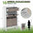 Shoe Storage Cabinet With 2 Flip Drawers & Large Drawer, Farmhouse Fluted Shoe Organizer With Metal Legs-449129134