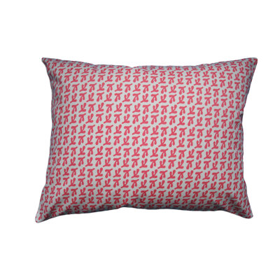 Hand Printed Pillows Birds Feet Cotton Throw Pillow