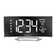 Modern & Contemporary Digital Electric Tabletop Clock with Alarm in White