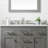 Waterfall Flow Brushed Nickel Modern Vanity Faucet For Bathrooms - Elegant Design With Lead-free Materials