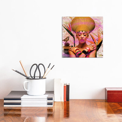 Queen Rosewood by Yvonne Coleman Burney - Wrapped Canvas Print