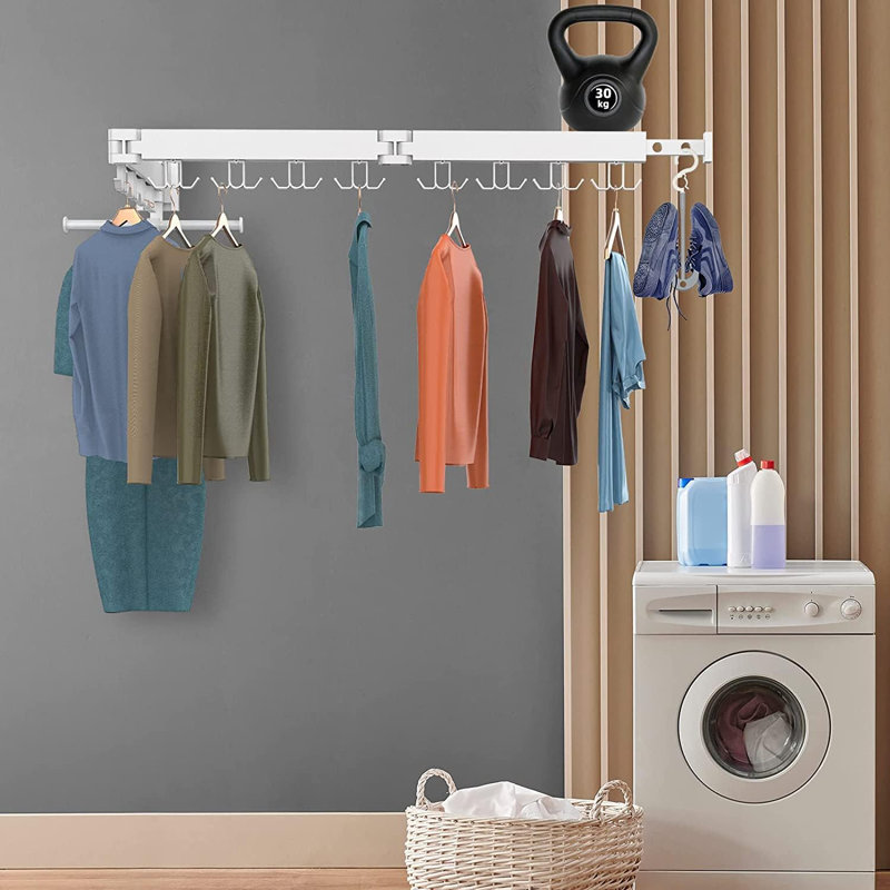 Daemyn 30cm Wall Mounted Clothes Rack