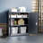 3-Tier Lockable Metal Storage Cabinet with Adjustable Shelves, 110 lbs Capacity, Double-Door Cabinet for Office, Home & Garage-102509312