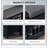Entryway Shoe Bench Storage Ottoman with Sliding Doors, Adjustable Shelving, 6 Compartments