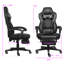 Fauteuil d'ordinateur ergonomique pour adultes à dossier haut avec repose-pieds et soutien lombaire-53046271