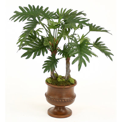 33'' Faux Foliage Plant in Ceramic Urn