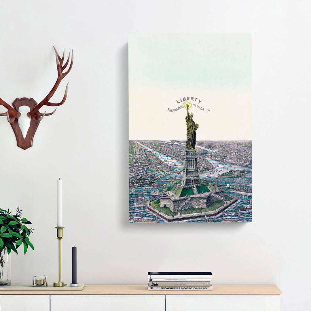 The Statue of Liberty in New York - Wrapped Canvas