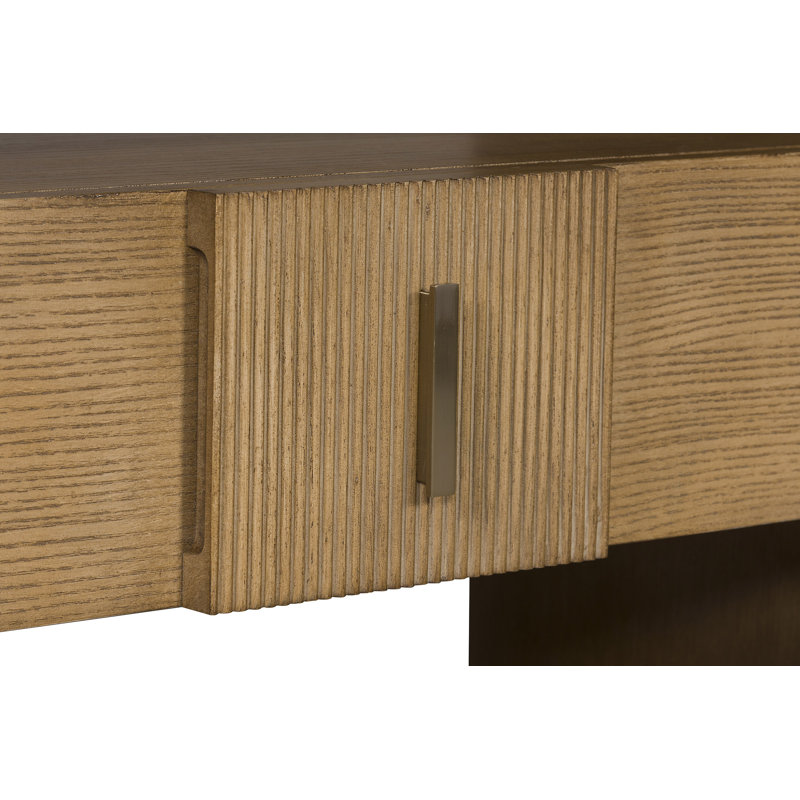 Axis Solid Wood End Table, Dove Gray