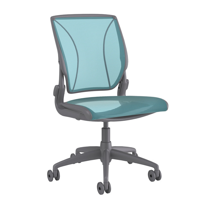 World Mesh Task Chair, Gray, Silver, Adjustable