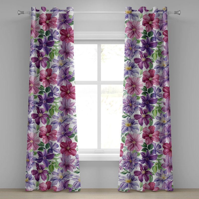 Semi Sheer Curtain Pair