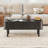 39.4'' Mid-century Modern Lift-top Coffee Table, Hidden Storage & Flip Top, Fluted Center Table-408466678