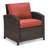 33'' Wide Wicker Patio Sectional with Cushions