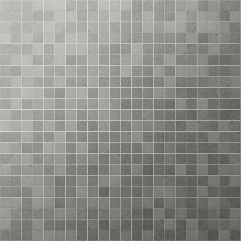 Carreau de mosaïque pour mur et plancher en porcelaine mat 2 po x 2 po Belmont (5,82 pieds carrés / chaque), Gray