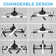 Ludovico 24" DIY Shape Adjustable Ceiling Fan with Lights Remote and APP Control