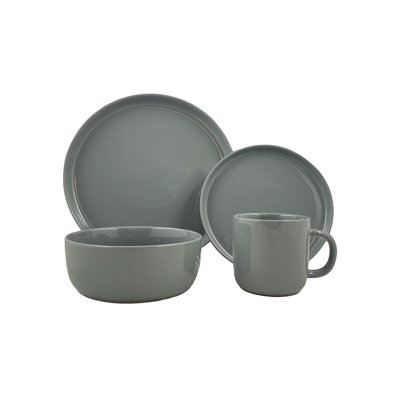 Reims Stoneware Dinnerware Set - Service for 4