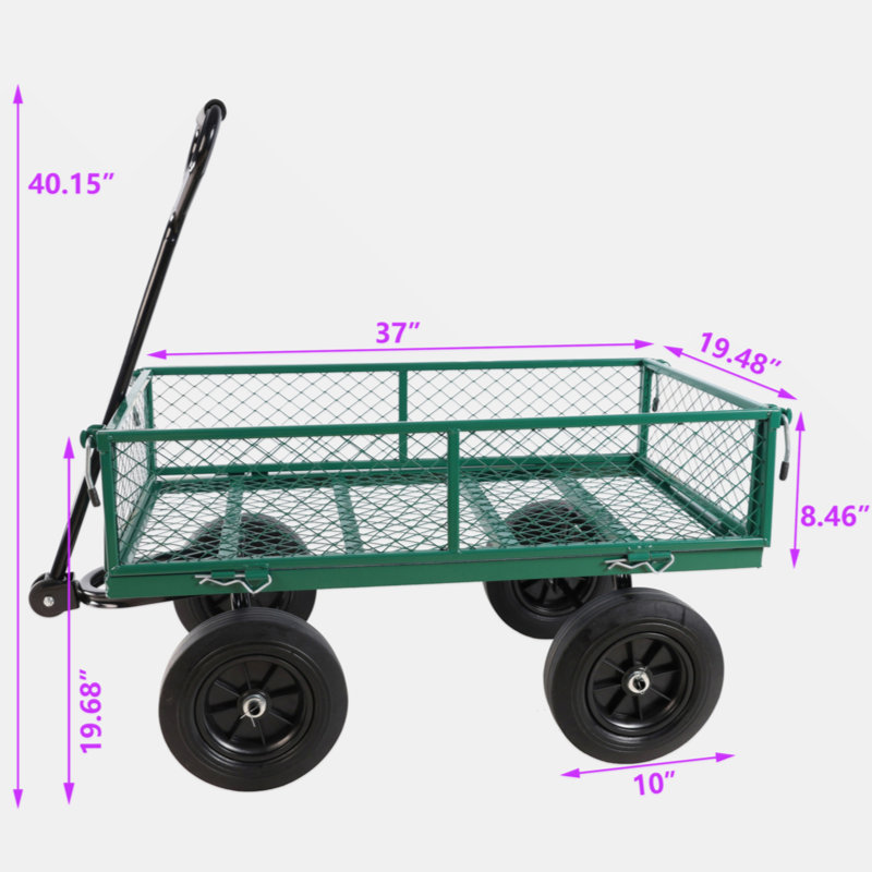 Chariot à roulettes Solid Wheels), Vert