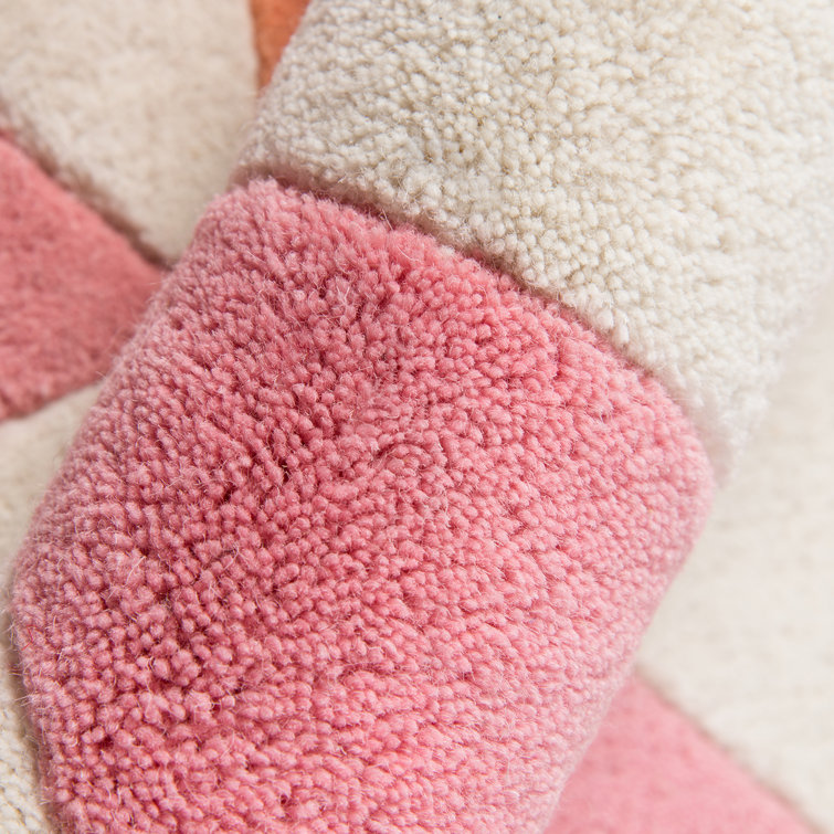Glory Hand Tufted Wool Ivory/Pink/Orange Rug