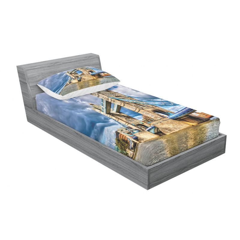Microfiber Sheet Set, Twin XL Sheet Set + Fitted Sheet + 1 Pillowcase