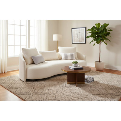 Serene Outdoor Sofa 91" – Bouclé All-Weather
