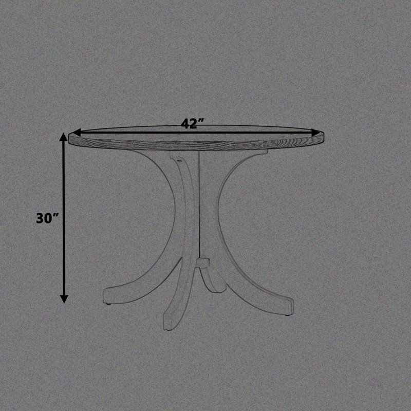 Ronde datron 42,01 po, Noyer